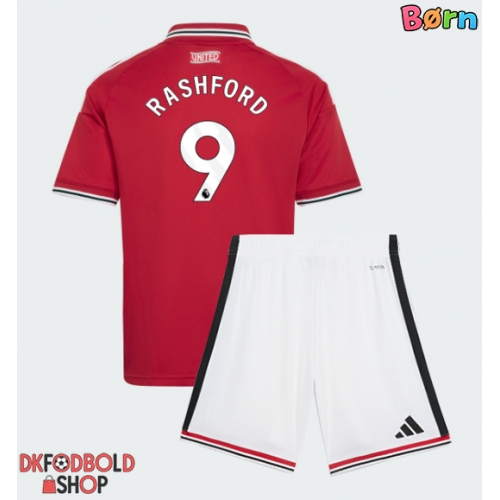 Manchester United Marcus Rashford #9 Hjemmebanesæt Børn 2026-27 Kort ærmer (+ korte bukser)